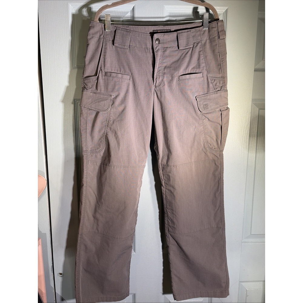 5.11 Tactical Pants Womens Size 14 Gray Cargo Utility Hiking Workwear Ripstop